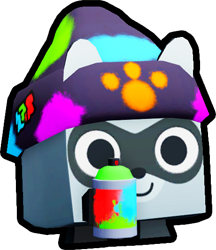 Graffiti Raccoon Pet