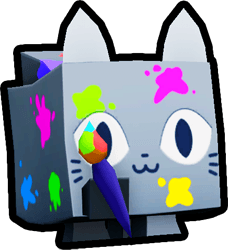 Rainbow Painter Cat Pet