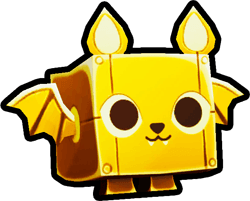 Golden Steampunk Bat Pet