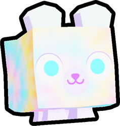 Shiny Tiedye Bear Pet