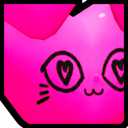 Huge Heart Balloon Cat