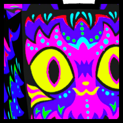 Rainbow Huge UV Cat Pet